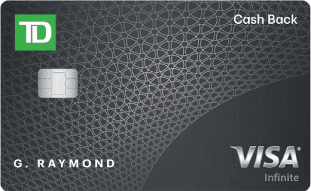TD Cash Back Visa Infinite Card card