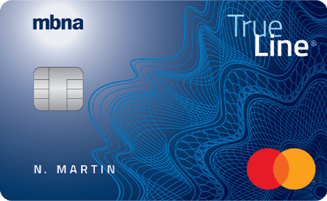 MBNA True Line Mastercard card