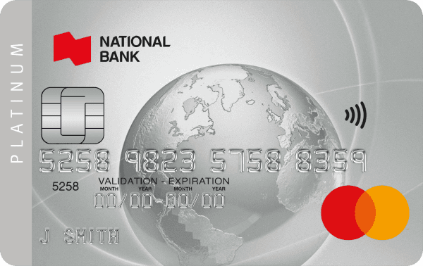 National Bank Platinum Mastercard card