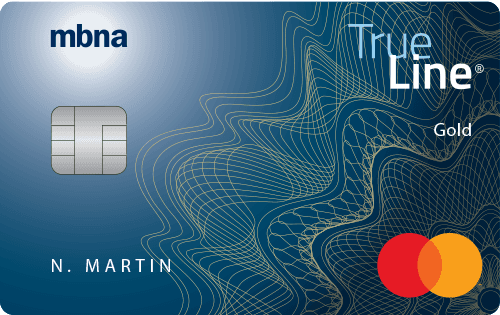 MBNA True Line Gold Mastercard card