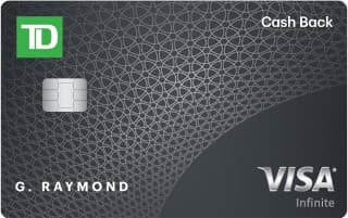 TD Cash Back Visa Infinite Card card